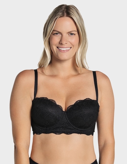 BRASSIERE LEONISA 011877 POL, 38B, NEGR