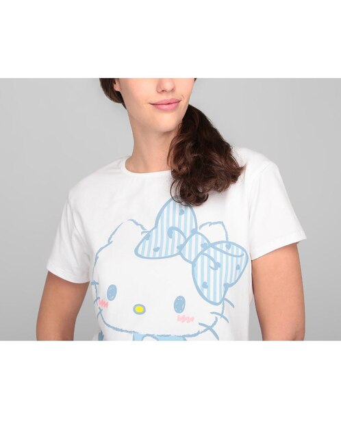 Conjunto pijama Hello Kitty blanco con diseño temático en Liverpool
