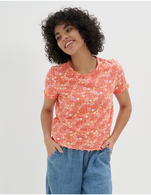 Playera pijama Aerie estampado floral para mujer