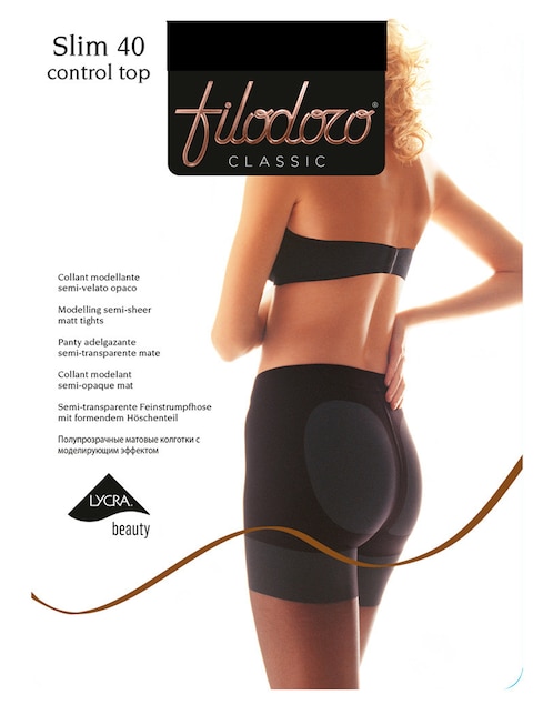 PANTIMEDIAS FILODORO C109133, G, NEGRO