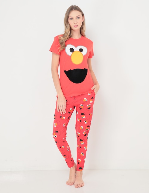 Conjunto pijama Elmo Plaza Sésamo para mujer