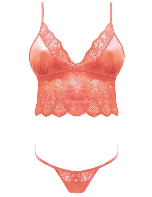 Conjunto de bra y panty cocoa lingerie "de" satín