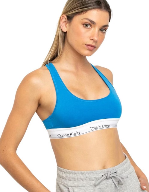 Top Calvin Klein escote cuadrado tirante clásico