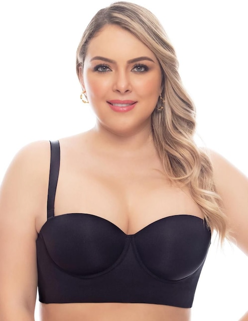 Brassiere strapless con copa para mujer 1