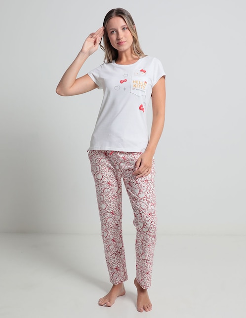 Conjunto pijama Hello Kitty Red para mujer