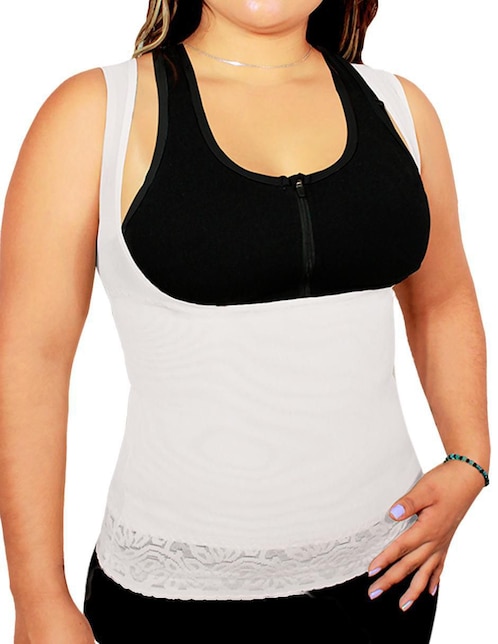 Camiseta tipo faja con compresión alta para mujer 1