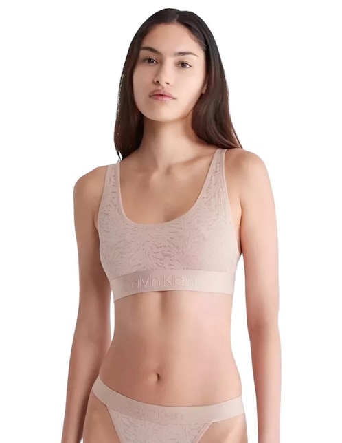 Top Calvin Klein escote cuadrado tirante clásico