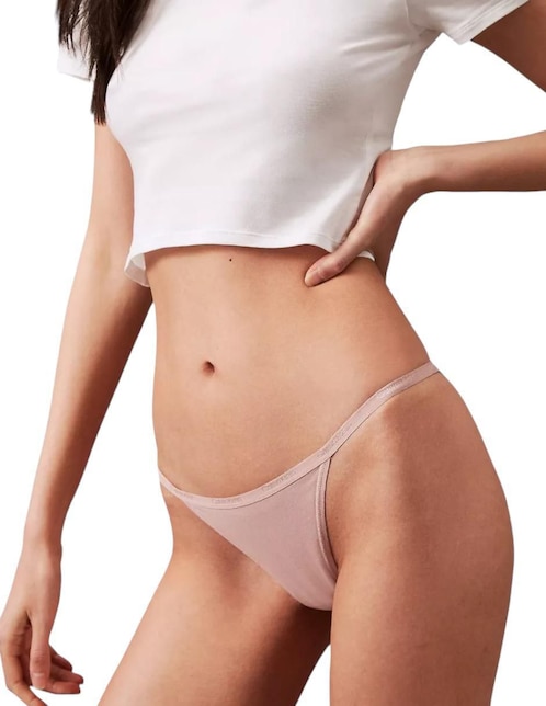 Bikini Calvin Klein de algodón para mujer