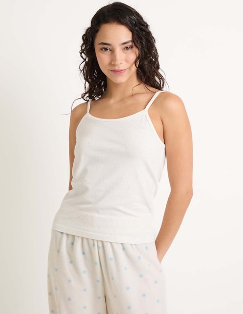 Top escote medio tirante ajustable 1
