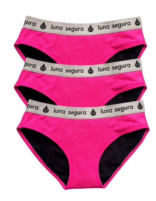 Set panty menstrual Luna Segura flujo abundante
