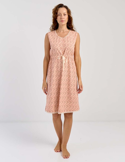 Camisón estampado floral de algodón 1