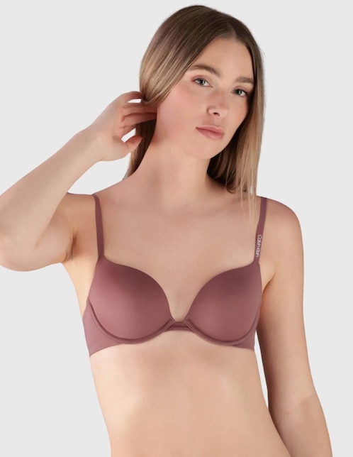 Brassiere plunge Calvin Klein copa preformada para mujer