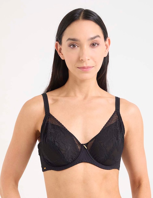 Brassiere demi con copa para mujer 1