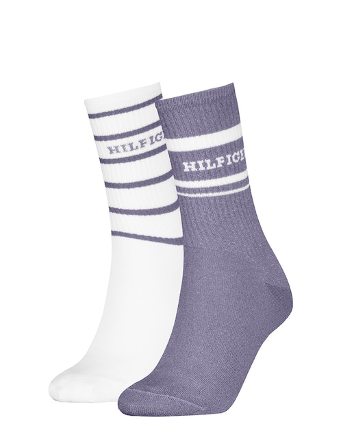 Calcetín Tommy Hilfiger de algodón para mujer 2 pares
