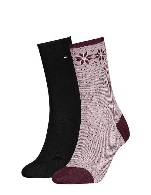 Set de calcetín de algodón para mujer 2 pares 1