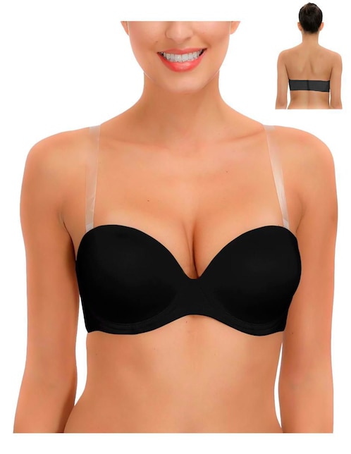 Set brassiere strapless Tatys Fashion copa balconette seamless para mujer