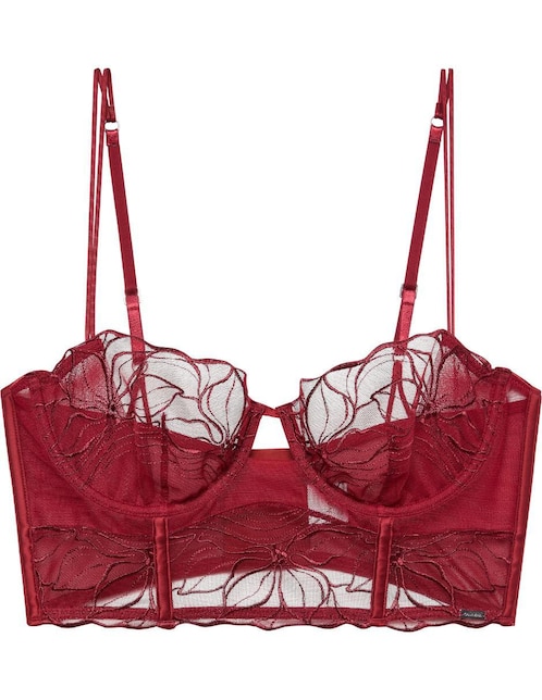 Brassiere balconette con copa para mujer 1