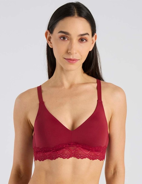 Brassiere demi con copa para mujer 1