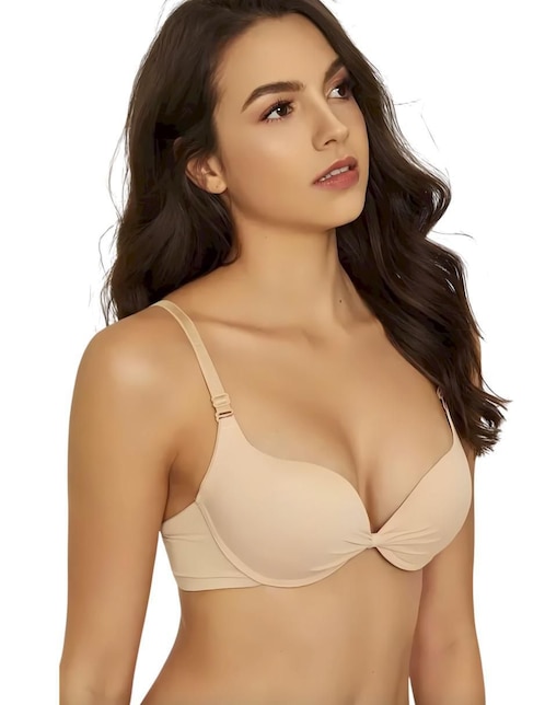 Brassiere corrector Hanna White media copa seamless para mujer