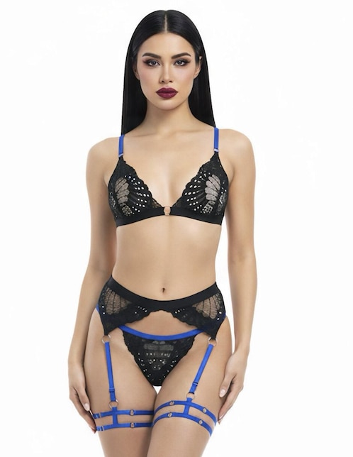 Set bra-panty-liguero Cocoa Lingerie