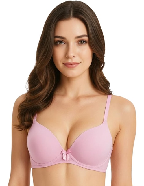 Set brassiere demi Tatys Fashion copa doble push up seamless para mujer