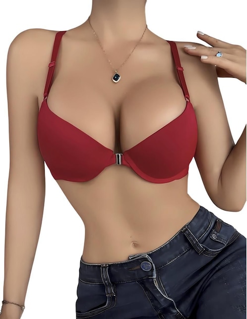 Brassiere corrector Hanna White media copa seamless para mujer