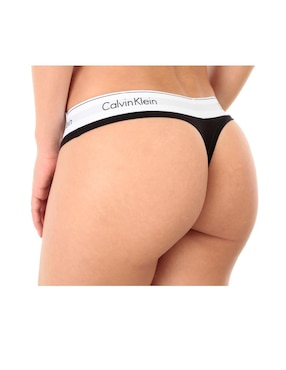 Tanga Calvin Klein de algodón para mujer