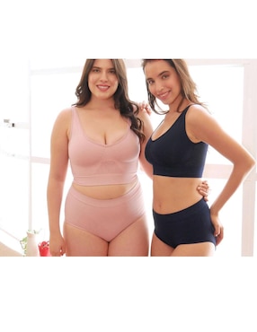 Set brassiere peto medio I Love Shape copa preformada para mujer