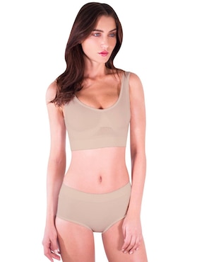 Set brassiere peto medio I Love Shape copa preformada para mujer