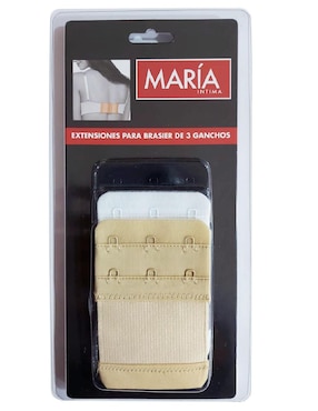 Extensiones para brassiere María Intima de 3 ganchos 3 piezas
