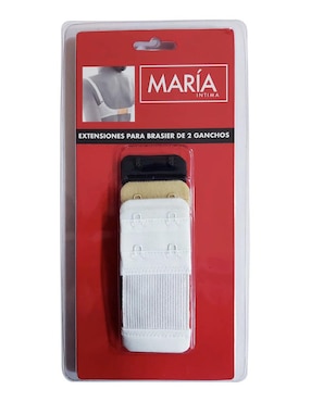 Extensiones para brassiere María Intima de 2 ganchos 2 piezas