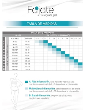 Faja colombiana Fajate con compresión alta para mujer