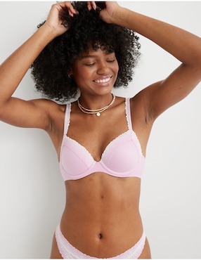 Brassiere Balconette Aerie Copa Push Up Para Mujer