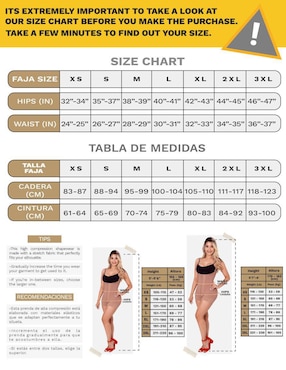 Faja colombiana Sonryse con compresión alta para mujer