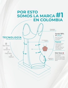 Faja colombiana Fajate con compresión alta para mujer