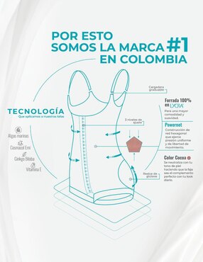 Faja colombiana Fajate con compresión alta para mujer