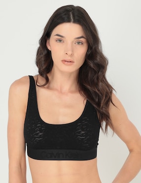 Bralette con copa Calvin Klein negro