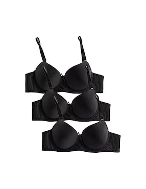 Set brassiere demi Tatys Fashion con copa seamless para mujer