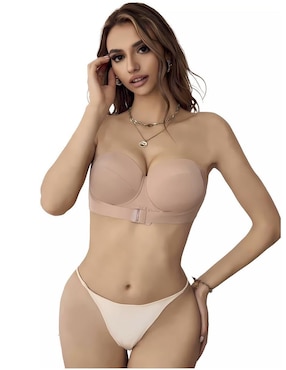 Brassiere strapless Femica copa push up para mujer