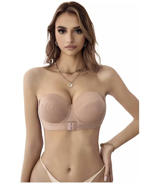 Brassiere strapless Femica copa push up para mujer
