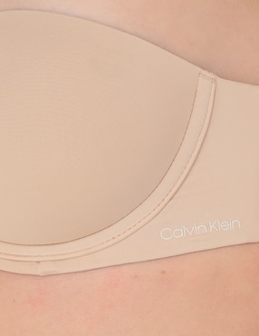 Brassiere strapless Calvin Klein con copa para mujer
