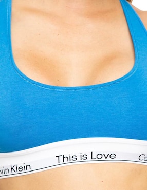Top Calvin Klein escote cuadrado tirante clásico