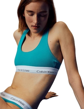 Top Calvin Klein escote cuadrado tirante clásico
