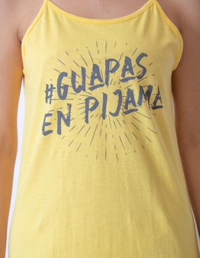 Camisón Twins estampado de algodón