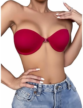 Brassiere strapless Femica media copa para mujer
