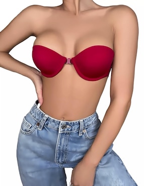 Brassiere strapless Femica media copa para mujer