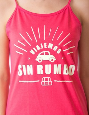 Camisón Twins estampado de algodón