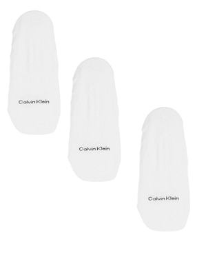 Set protector de pie Calvin Klein de algodón para mujer 3 pares