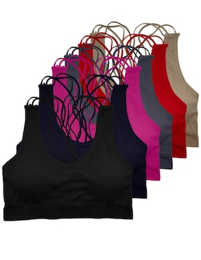 Set de top Tatys Fashion cuello redondo tirante ancho