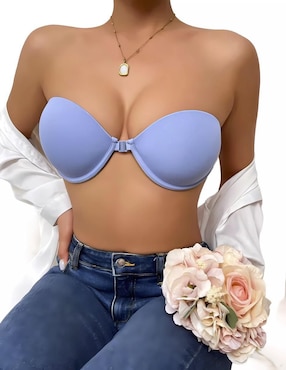Brassiere strapless Femica media copa para mujer